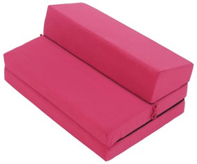Skladacie kreslo/matrac VEDIS, tmavo ružová