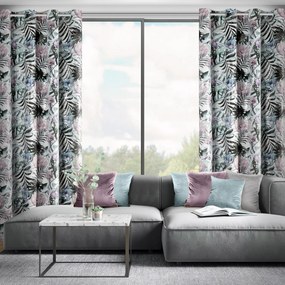ZATEMŇOVACÍ ZÁVES NA KRÚŽKOCH MALIBU 140X250 CM VZOROVANÁ