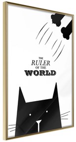 Artgeist Plagát - The Ruler Of The World [Poster] Veľkosť: 20x30, Verzia: Zlatý rám