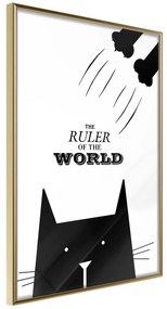 Artgeist Plagát - The Ruler Of The World [Poster] Veľkosť: 30x45, Verzia: Zlatý rám s passe-partout