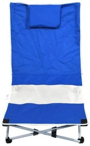 Záhradné ležadlo modré