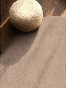 Béžový ručne tkaný okrúhly koberec s prímesou vlny ø 160 cm Kari Organic – Villeroy&amp;Boch
