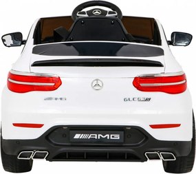 Ramiz Elektrické autíčko Mercedes Benz GLC63S SUV pre deti biele + diaľkové ovládanie + pohon 4x4