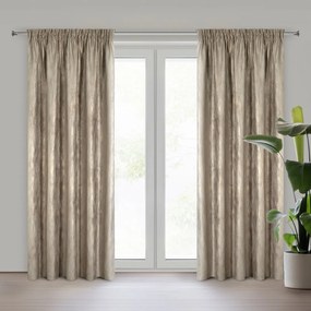 ZATEMŇOVACÍ ZÁVES NA PÁSKE ESTEL 140X270 CM TMAVOBÉŽOVÁ