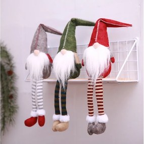 Dekoratívny trpaslík SANTA CLAUS 45 cm - viac farieb Farba: Sivá