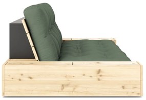 Zelená rozkladacia pohovka 244 cm Base – Karup Design