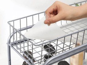 Organizér s výsuvnými košmi SOLIDO stohovateľný, sivý