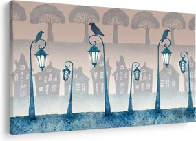 Obraz - Havrany strážiace mesto (90x60 cm)