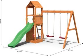 Marimex | Detské ihrisko Marimex Play 006 + zelená šmykľavka | 11640132