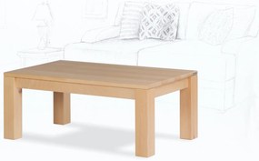 Wooded Konferenčný stolík Chicago Standard z masívu BUK 110x65x45cm