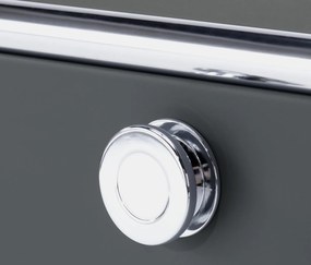 Regál »CN3« s 2 výklopnými dvierkami, sivý