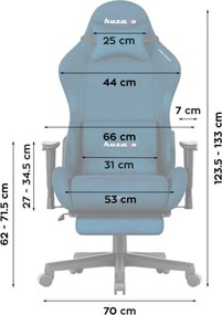 Herná stolička Force 5.7 Blue
