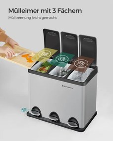 Recyklačný kôš 3x8L LTB024G01