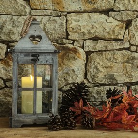 DECOLED LED sviečka, vosk, 8 x 15 cm, mandľová