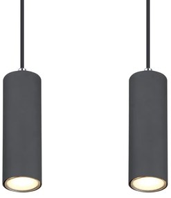 Globo 57911-4HG - Luster na lanku ROBBY 4xGU10/35W/230V šedá/hnedá