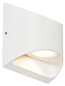 Moderná vonkajšia nástenná lampa biela vrátane LED 2-svetlo IP54 - Mal