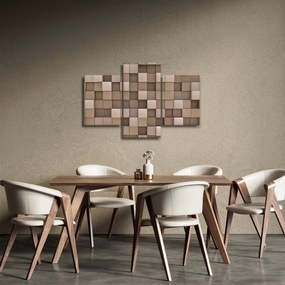 Obraz - Béžové kocky (90x60 cm)