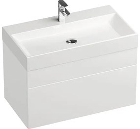 Umývadlo na skrinku Klasické umývadlo RAVAK Natural liaty mramor biela 800 x 140 x 450 mm XJO01280000