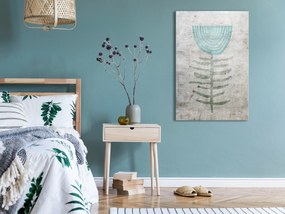 Artgeist Obraz - Blue Lily (1 Part) Vertical Veľkosť: 20x30, Verzia: Premium Print