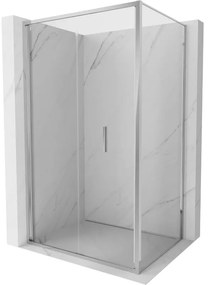 Mexen Exo, sprchovací kút so skladacími dverami 75 x 85 cm, 6mm číre sklo, chrómový profil, 816-075-085-01-00