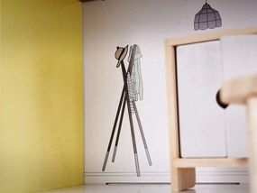 KIK Drevený domček pre bábiky 70 cm s nábytkom – trojposchodový moderný sivý