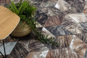 Koberec PATCHWORK 21715 hnedý - imitácia kože krava