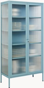 Kovová vitrína's drážkovaným sklom The Collector