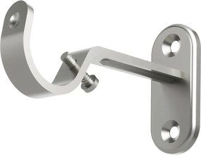 Oceľová roztiahnuteľná garniža v matne striebornej farbe 107 - 305 cm Flute – Umbra