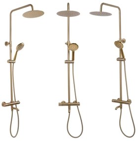 REA-P6604 - Sprchová súprava s termostatickou batériou LUNGO, brúsené zlato