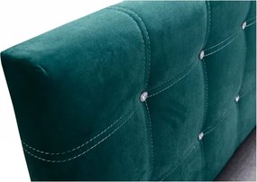 Čalúnená posteľ DARA II, 200x180, zelená (Kronos 19/Vogue 14)