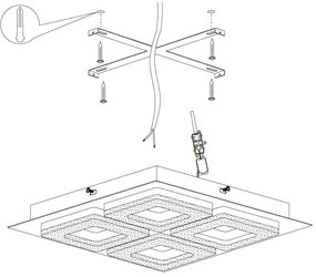 Eglo 99326 - LED Stropné svietidlo FRADELO 4xLED/4W/230V