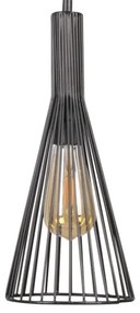 Luster na lanku TIANA 3xE27/20W/230V čierna