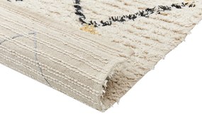 Bavlnený koberec 160 x 230 cm béžový TEZPUR Beliani