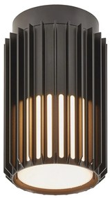 Nordlux Čierne vonkajšie stropné svietidlo Aludra 18 Seaside pre žiarovku E27 2118006203