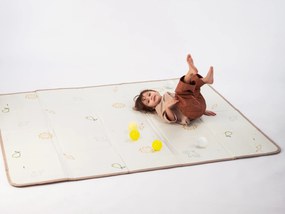 Hracia podložka penová s loptičkami Brown Beige