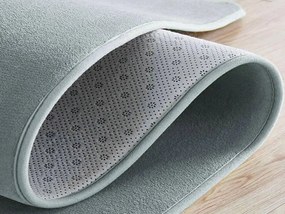 TZ Sivý jednofarebný obdĺžnikový koberec Polar Rozmer: 80x150 cm