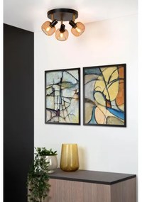 Lucide 77978/13/02 - Bodové svietidlo MAREN 3xE14/13W/230V čierna/mosadz