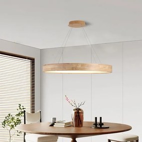 Brilagi - LED luster na lanku FALCON WOOD LED/60W/230V 3000/4000/6000K 80 cm drevo