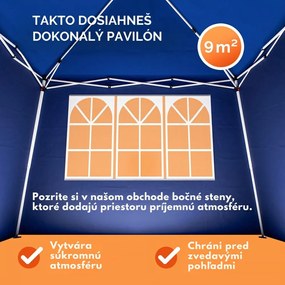 Párty stan / pavilón CAPRI 3x3m, modrá Casaria