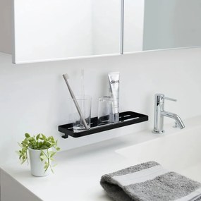 Matne čierna oceľová kúpeľňová polička bez vŕtania Film Hook – YAMAZAKI