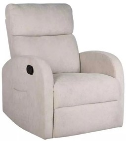 LuxuryForm DESIGN Televízne kreslo BRUNO otočné s polohovaním - béžové