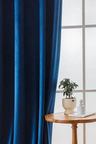 Kráľovsky modrý zatemňovací záves VELVET 140x250 cm Zavesenie: Riasiaca páska