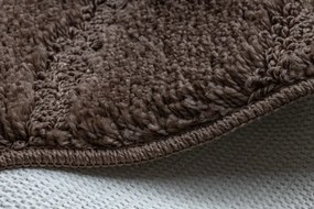 Sada kúpeľňových koberčekov SUPREME WAVES vlny, hnedá