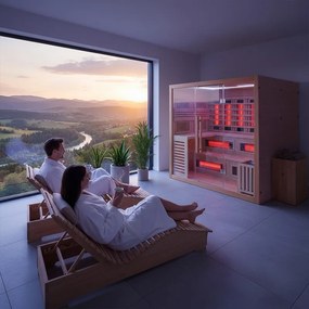 BPS-koupelny Kombinovaná sauna 2v1 HYD-7526 - Infrasauna + fínska sauna 200x160, 5-6 osôb