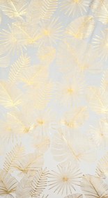 EUROFIRANY ZATEMŇOVACÍ ZÁVES NA KRÚŽKOCH ZARIA 140X250 CM LISTY