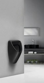 Bruckner Bruckner, SCHWARN urinál s automatickým splachovačom 6V DC, zakrytý prívod vody, čierny, 201.722.6