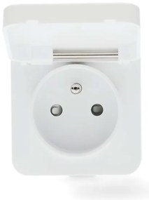 Nedis ZBPO130EWT -Inteligentná zásuvka Smartlife 3680W/230V/ Typ E/16A Wi-Fi Tuya IP44