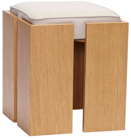 Stolička v prírodnej farbe Forma – Hübsch