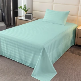 Hotelová plachta z mikrovlákna 140x240 cm a obliečka na vankúš 50x70 cm JASMINE, mentolová Typ zapínania: Zips