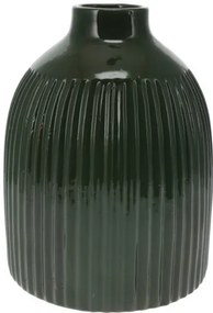Home Styling Collection Porcelánová váza, 14 x 20 cm Farba: Zelená